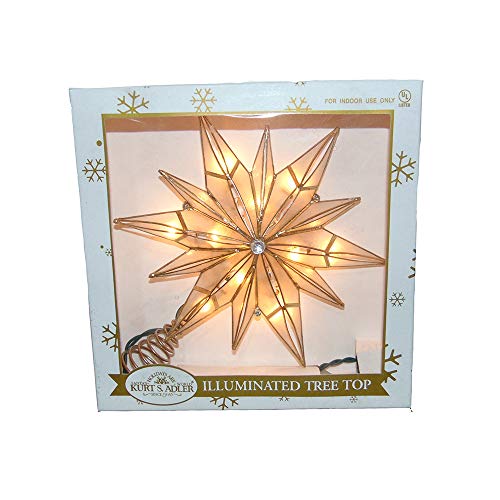 Capiz Star Treetop with Center Gem G5493