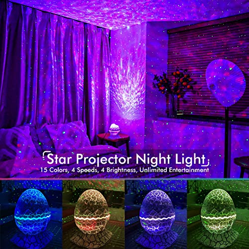 Star Projector with Bluetooth Speaker and White Noise for Bedroom T49326