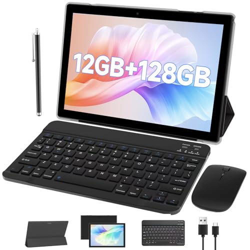 Tablet 10 Inch with Keyboard, Mouse, Case, Stylus, 8GB RAM 64GB ROM N8168