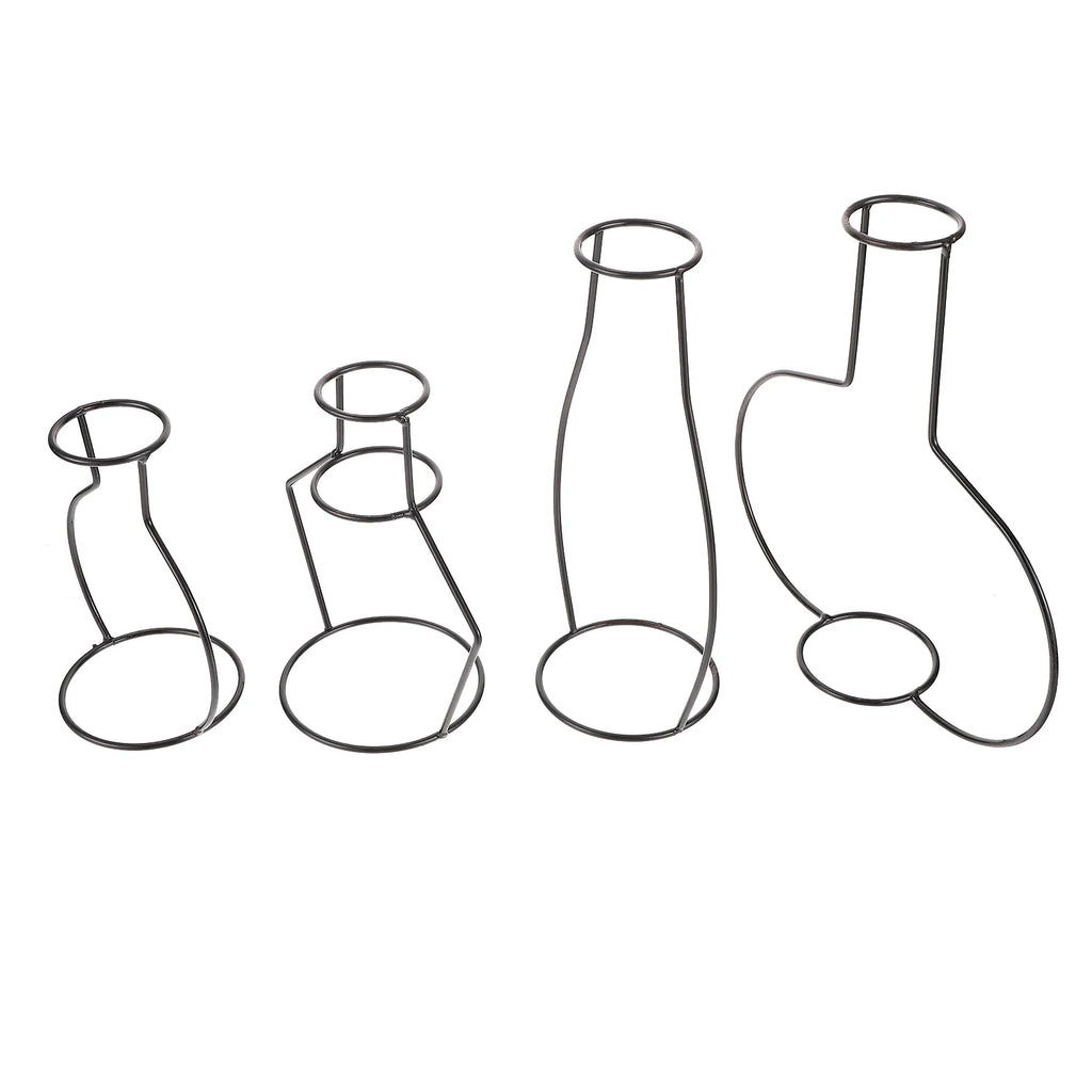 12 pcs Flower Vases with Iron Art Frame B202940