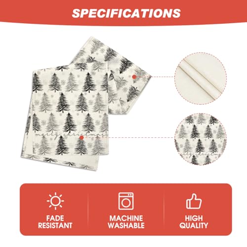 Christmas Table Runner Snowflake Winter Green Kitchen Dining Decor 13x72 Inch H231730