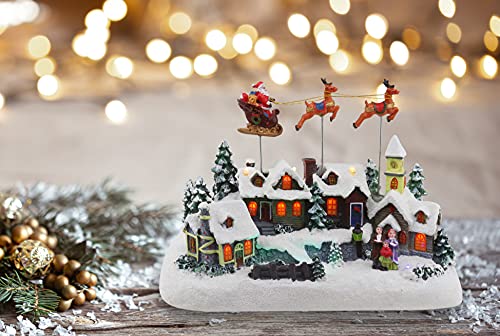 Lighted Musical Christmas Village Collectible Houses U181