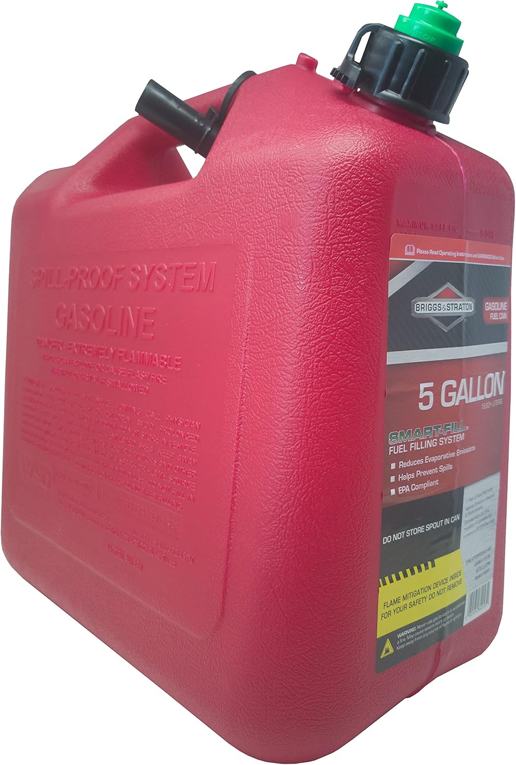 5 Gallon Gas Can with Smart Fill Spout, Red N422218