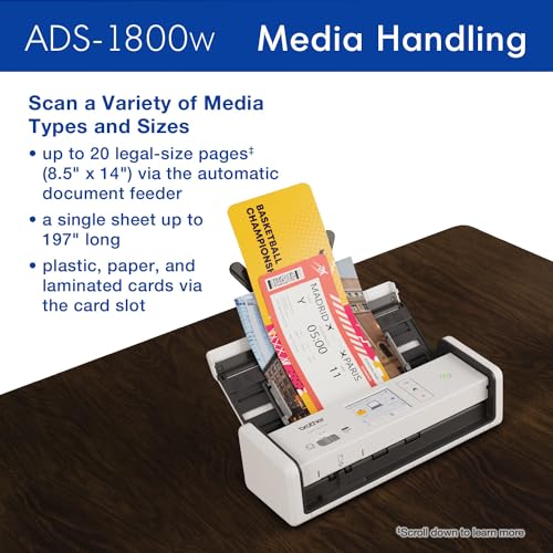 Wireless Compact Desktop Scanner with 30ppm Speed and Touchscreen G581
