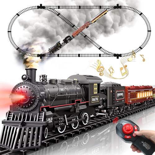 Remote Control Train Set with Lights and Sounds for Kids U122