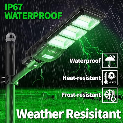 Solar Green Light for Hog Hunting with Remote and Bracket B2597