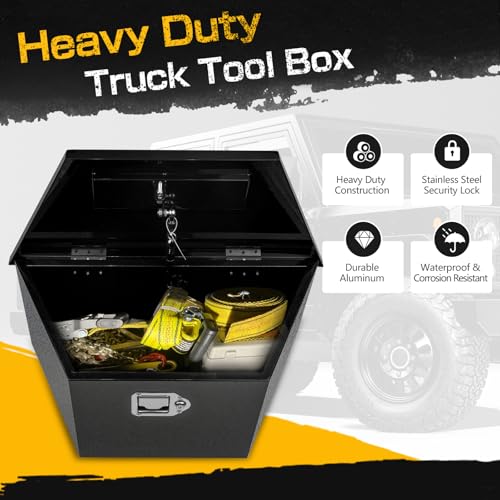 36" x 12" x 11.8" Steel Trailer Tongue Tool Box with Latch & Keys O357
