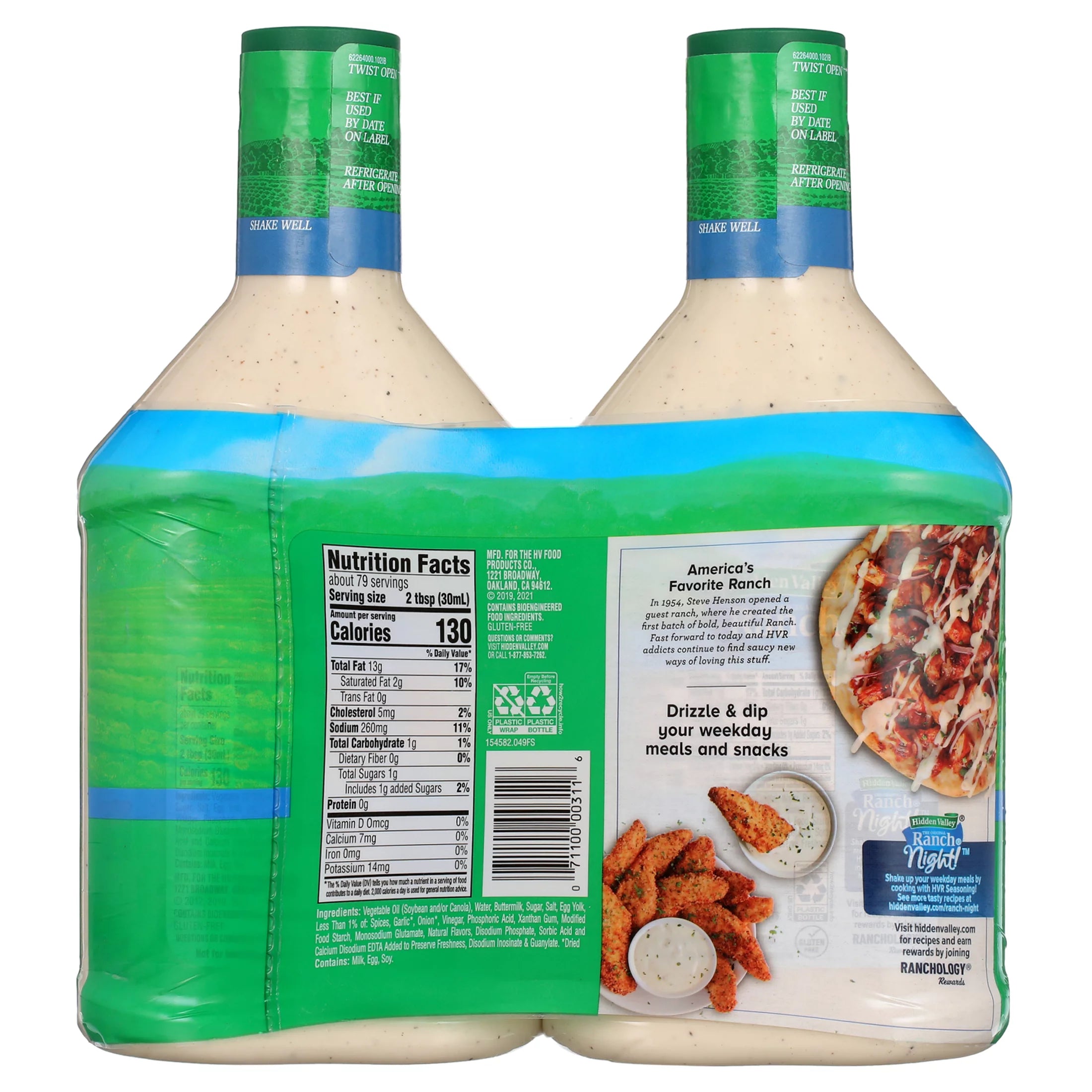 Ranch Dressing, 40 fl oz, 2 Count I119