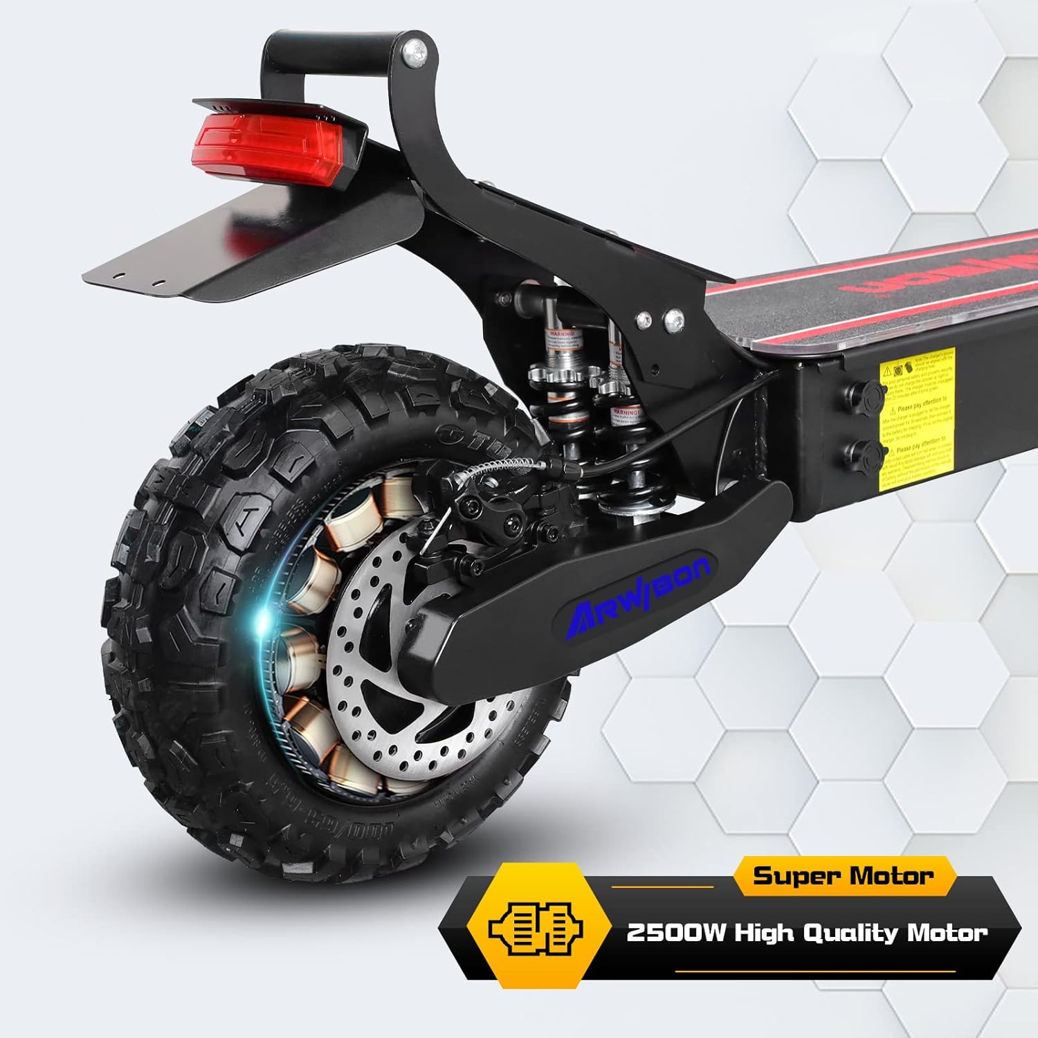 Electric Scooter for Adults, 2500W Motor, 30 MPH, 30 Miles Range, 11 Inch Tires, Foldable U98543