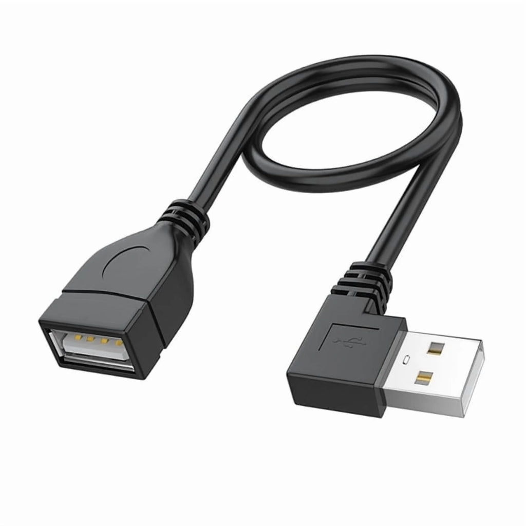 USB 2.0 Extension Cable Male to Female 90 Degree Angled Z420