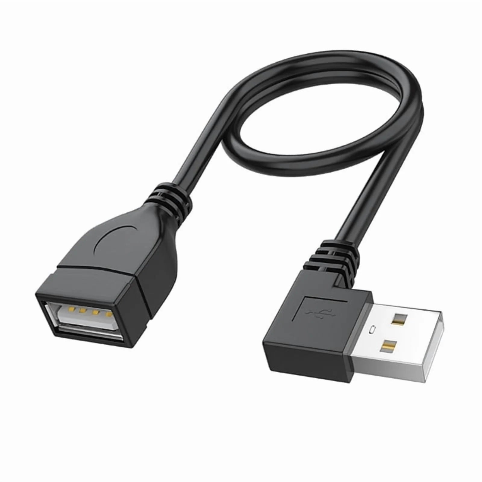 USB 2.0 Extension Cable Male to Female 90 Degree Angled Z420