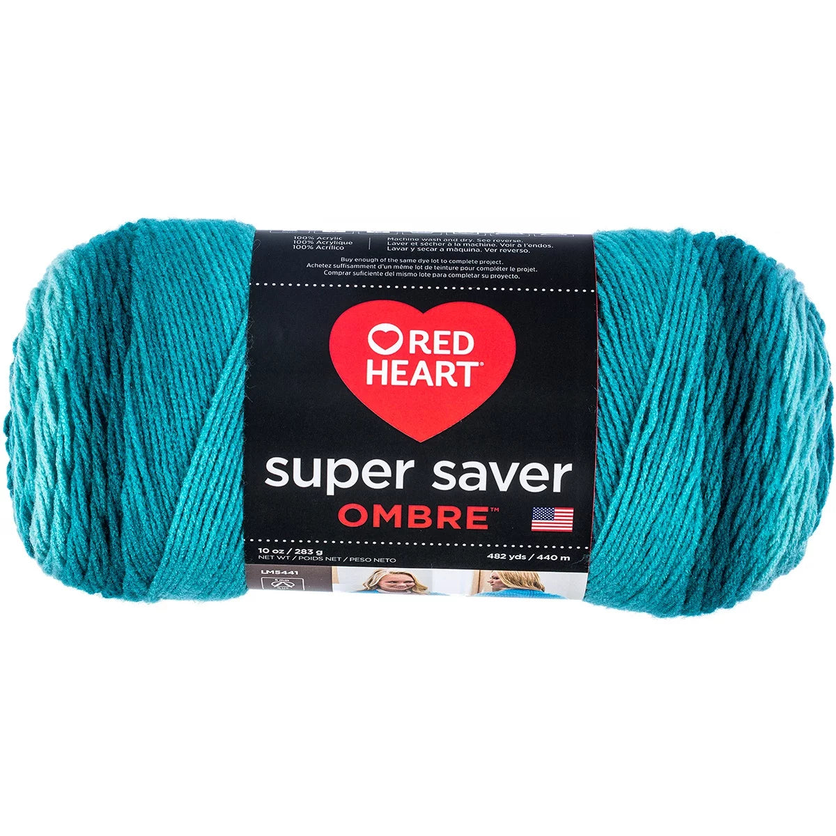 Ombre Yarn Deep Teal, 2-Pack Z845