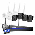ANNKE 16CH 4K Wireless Security Camera System, Expandable 4K NVR with 4 X 8MP Outdoor Cameras, 2TB HDD, Dual-Band WiFi, Two-Way Talk, Human Detected, 24/7 All-Day Recording, IP66 Weatherproof, Alexa
