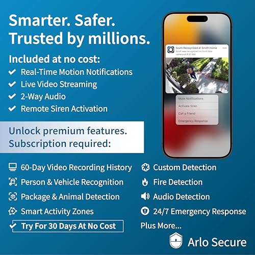 2K Video Doorbell with Two-Way Audio and Night Vision V850965
