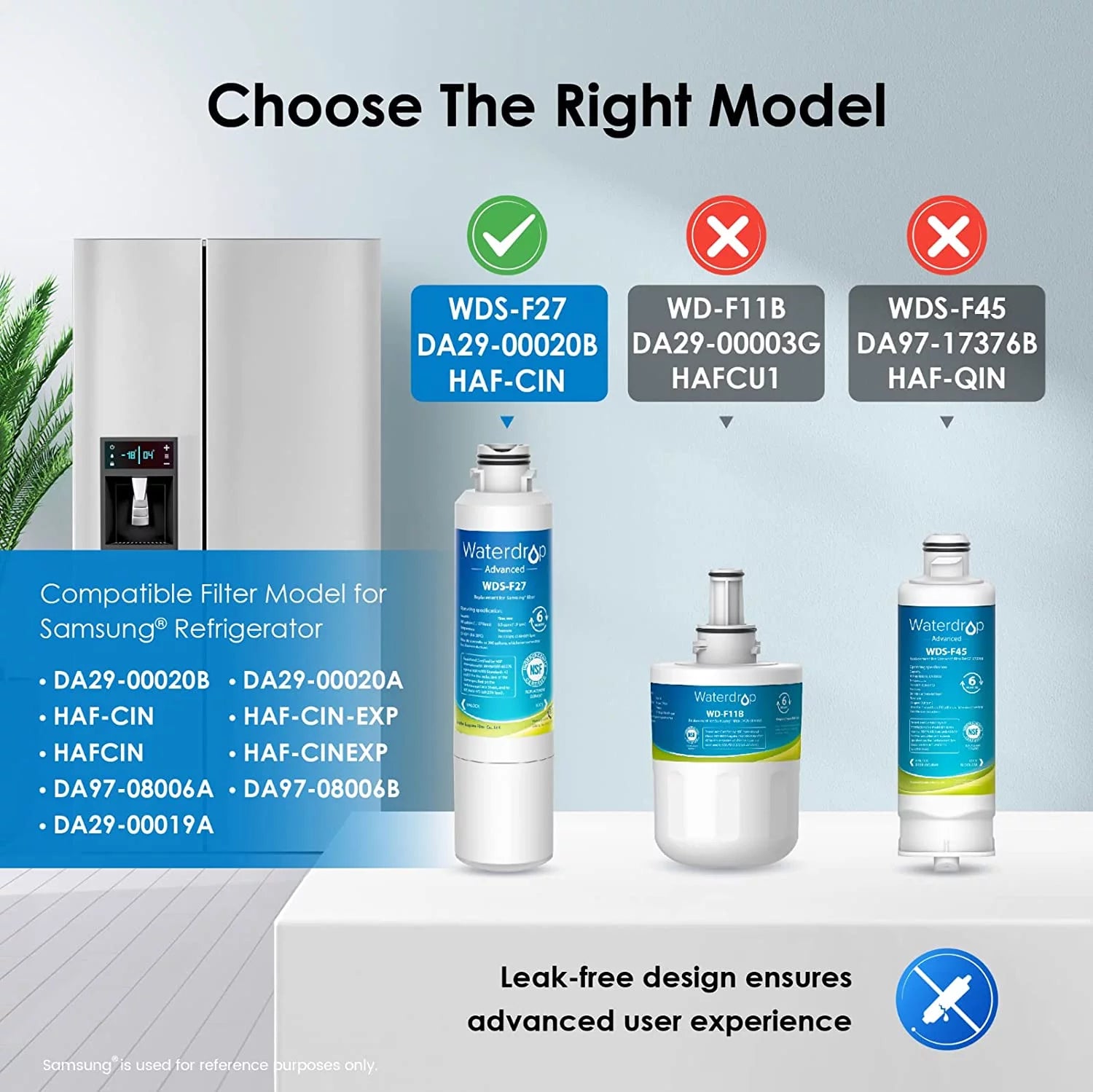 Refrigerator Water Filter, 6 Pack, NSF 53 & 42 Certified I534876