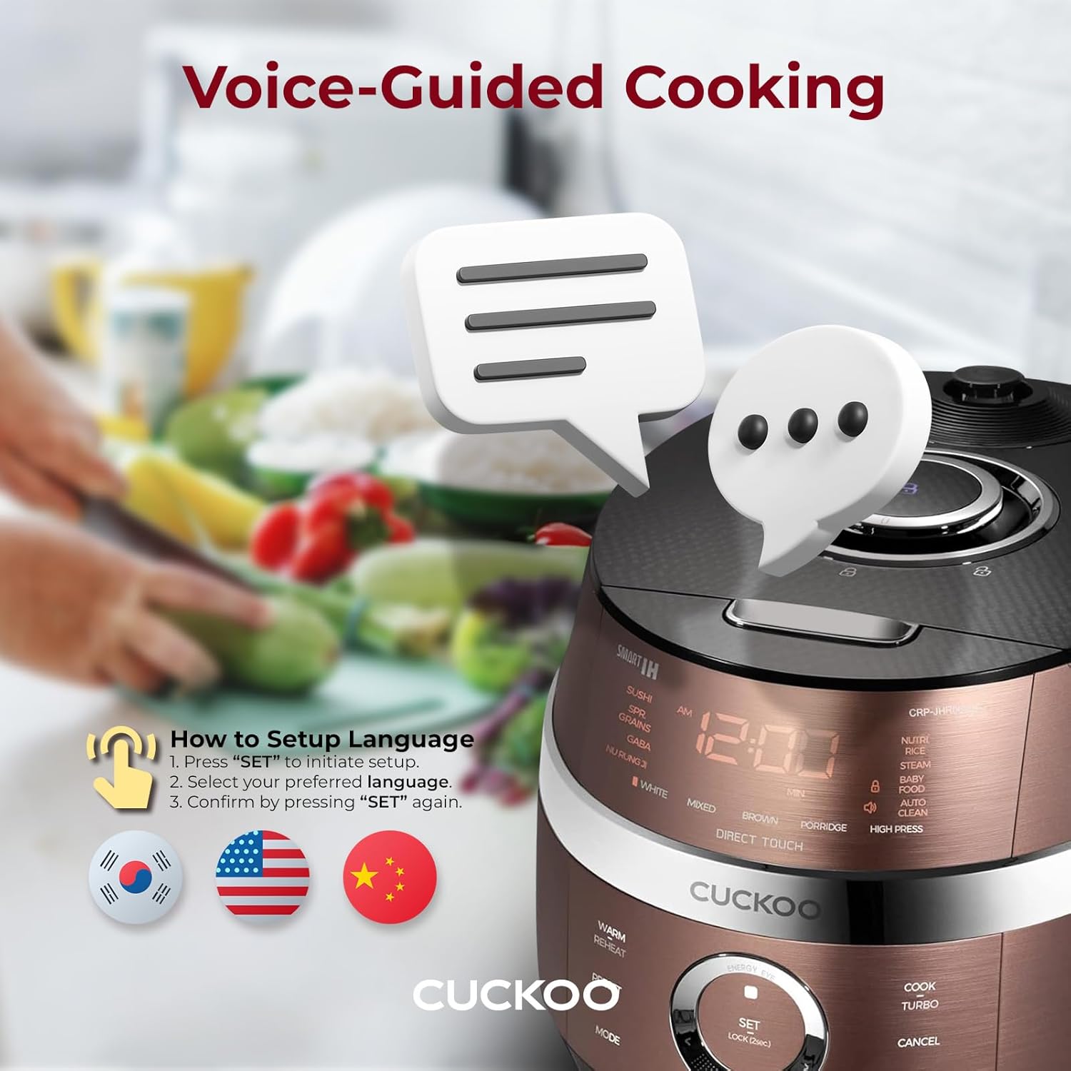6-Cup Induction Heating Pressure Rice Cooker E598474