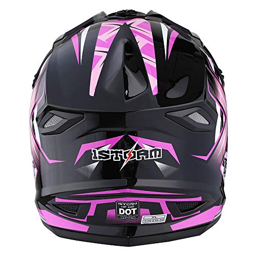 Adult Motocross Helmet Full Face Racing Style Matt Black D9788