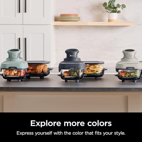 Air Fryer with Glass Containers, 4 QT & 6 Cup, Dishwasher Safe Z1664