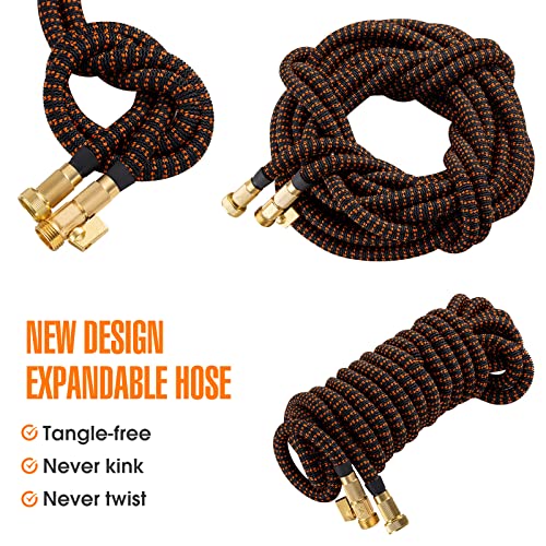 Expandable Garden Hose 75ft with Spray Nozzle L82332