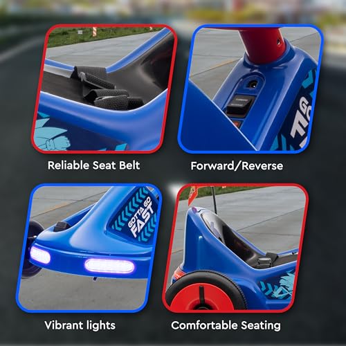 6V Electric Go Kart for Kids, Ride-On Toy with Remote Control P11277