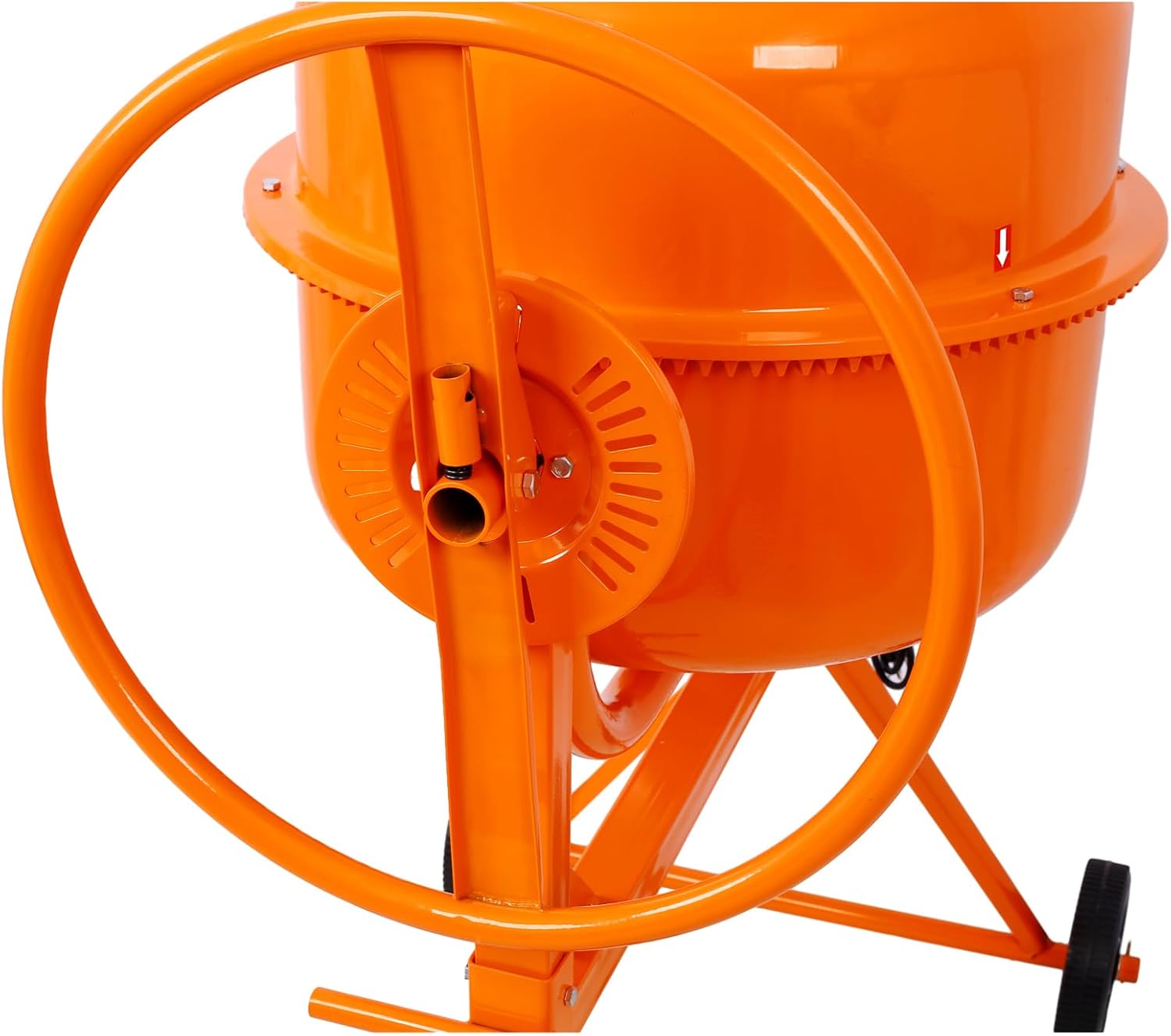Electric Concrete Mixer, 5 Cu. Ft, 650W Portable for Mortar and Stucco C749464