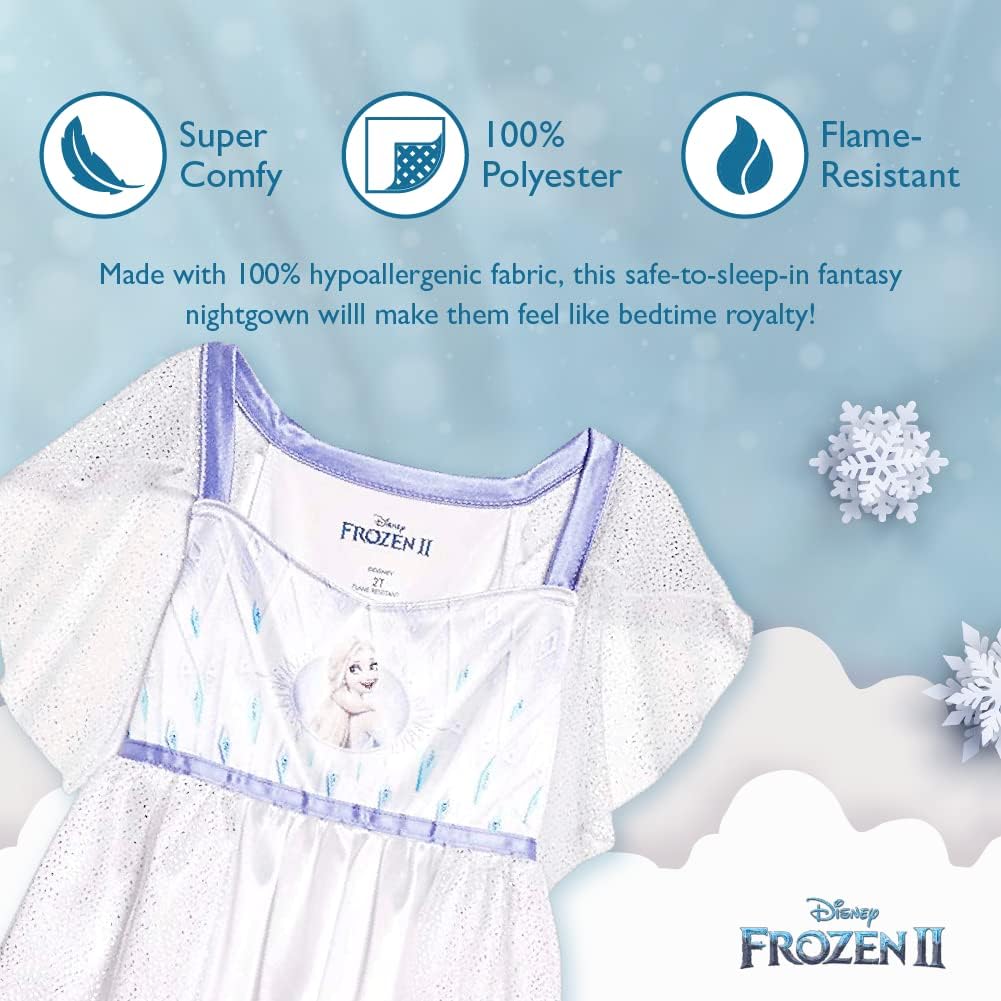 Girls' Frozen 2 Fantasy Gown Nightgown, 8 F95341