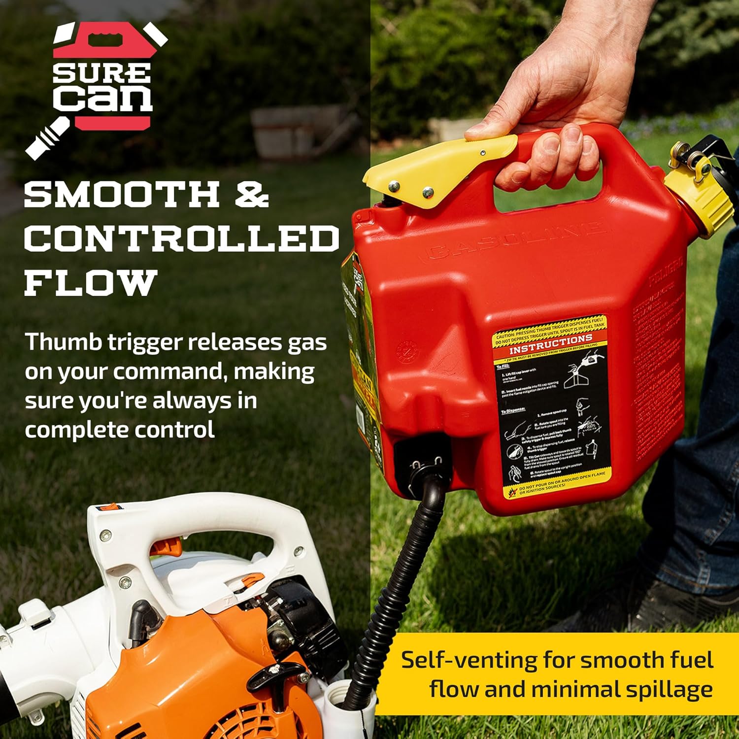 2 Gallon Type-II Safety Container with Rotating Spout O16605