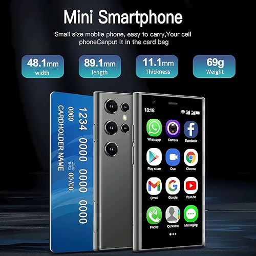 Mini Phone 3G Unlocked Android Smartphone 3.0 Inch Dual SIM Touch Screen 2GB RAM 16GB I4114