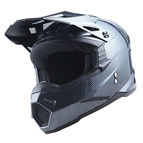 Adult Motocross Helmet Full Face Racing Style Matt Black D9788