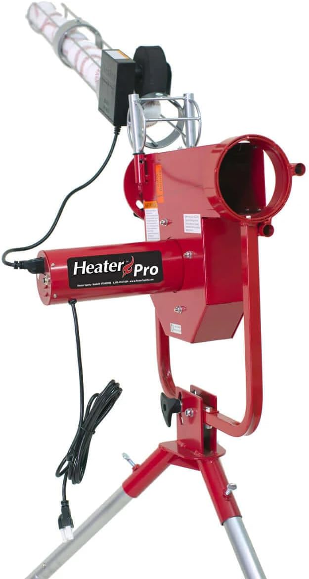 Breaking Ball Baseball Pitching Machine with Auto Ball Feeder and Batting Cage A58135