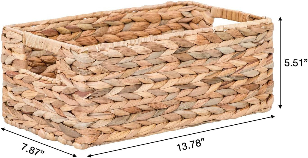 Woven Water Hyacinth Organizational Basket Set of 3 S573