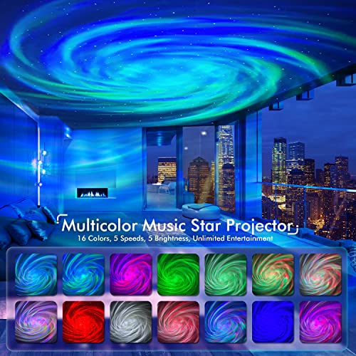 Galaxy Projector with Bluetooth Speaker and White Noise for Bedroom P99664