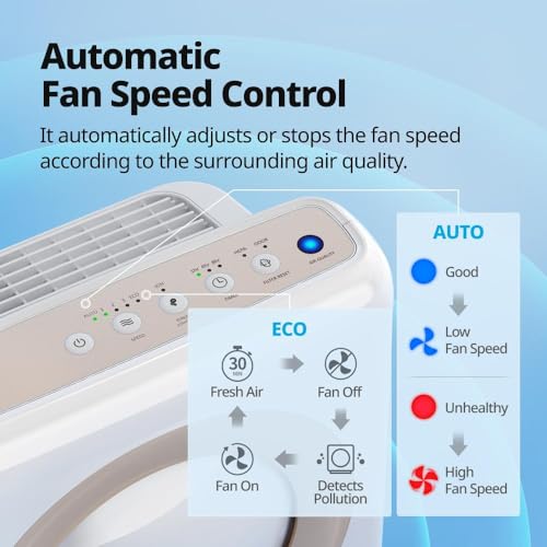 True HEPA Air Purifier with Air Quality Monitoring and Auto Mode R22121