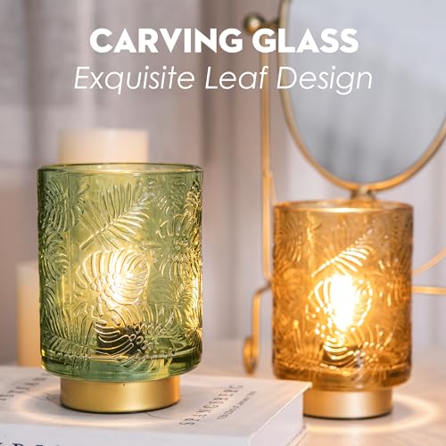Battery Operated Glass Table Lamp with LED Bulb P205575
