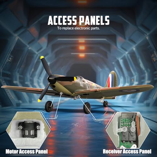 RC Plane 3 Channel Remote Control Airplane Fighter Toy, 2.4GHz 6-axis Gyro, Easy to Fly for Adults Kids Beginners B2466