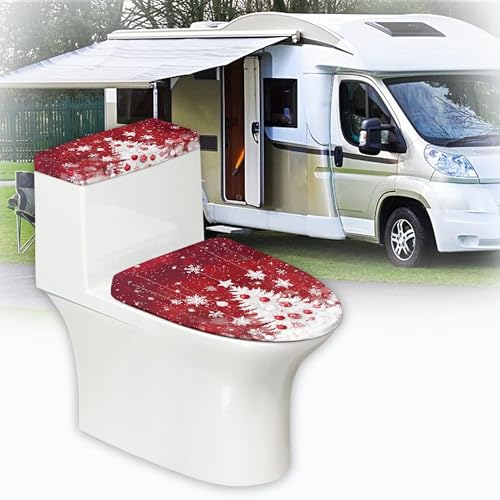 Christmas Toilet Lid and Tank Cover Set for Bathroom Decor K51670
