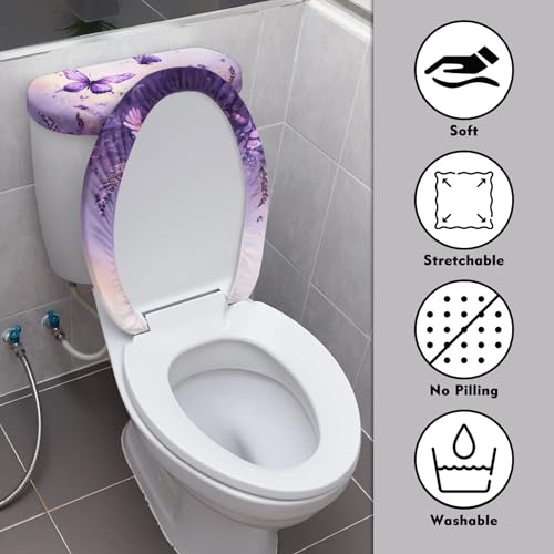 Christmas Toilet Lid and Tank Cover Set for Bathroom Decor K51670