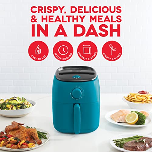 Electric Air Fryer Oven, 2.6 Qt., Grey, Compact, Auto Shut Off, 1000-Watt O64979