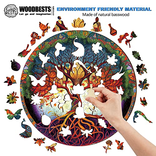 Wooden Puzzle for Adults, Yin Yang Life Tree, 190 Pieces F58046