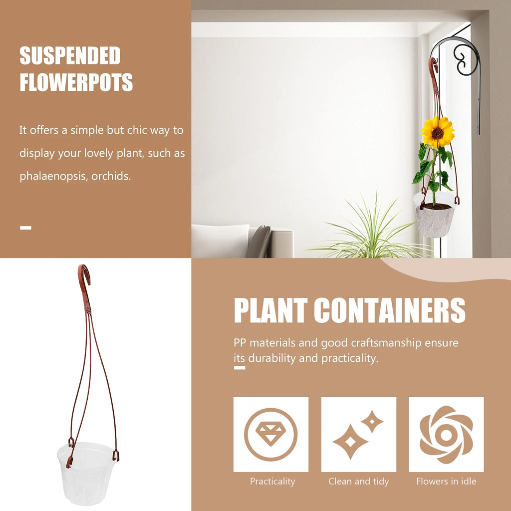 5 Sets Hanging Flower Pot Planter Phalaenopsis PP Material H340