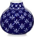 Chinoiserie Blue and White Porcelain Ceramic Vases