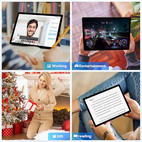10.36 inch Android 14 Tablet, 16GB RAM 128GB, 8-Core HD Display, Dual Camera, Black H224683