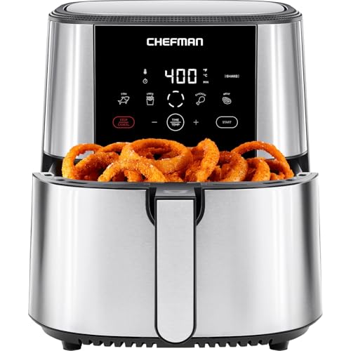 XL 8-Qt Touch Air Fryer, Digital Presets, Nonstick Dishwasher-Safe N17083