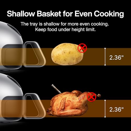 Extra Large Air Fryer with Self-Cleaning Digital Display, PFAS-Free Basket W6786