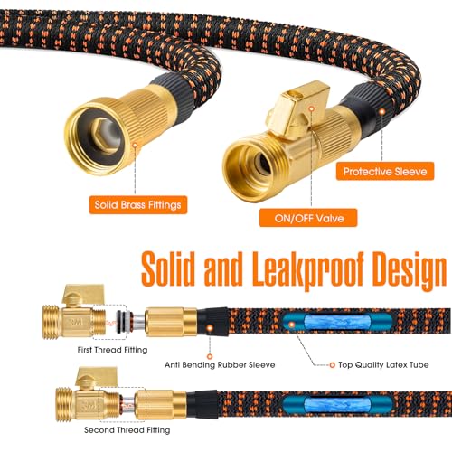 Expandable Garden Hose 75ft with Spray Nozzle L82332