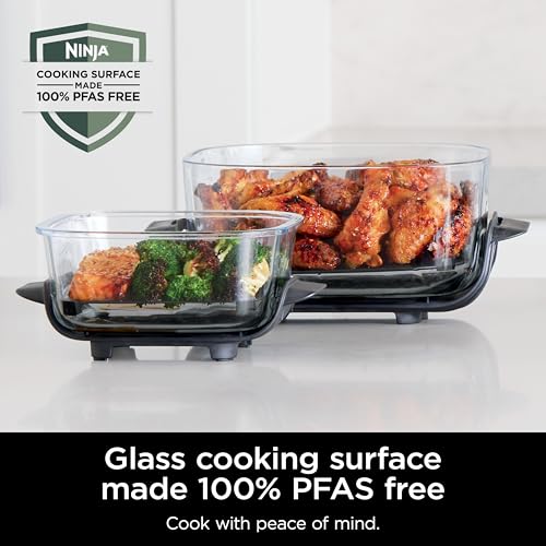 Air Fryer with Glass Containers, 4 QT & 6 Cup, Dishwasher Safe Z1664