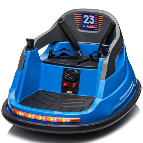 12V Kids Bumper Car, Electric Baby Bumper Car for Toddlers 1-3 with Remote Control, 3 Speeds - Blue