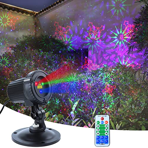 Christmas Laser Lights Outdoor Garden Projector with Moving RGB Waterproof U91188