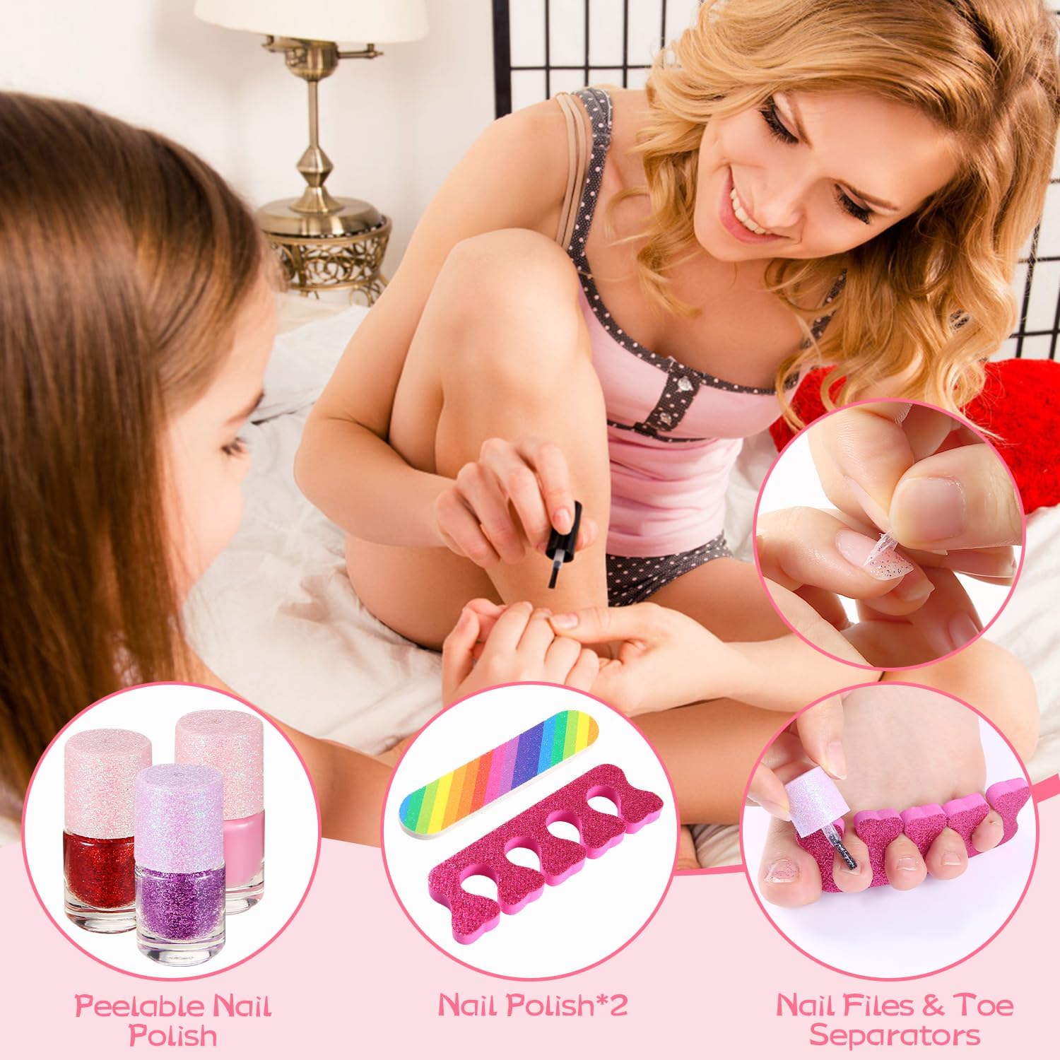 Washable Kids Makeup Kit for Girls, Non-Toxic Cosmetic Set S609