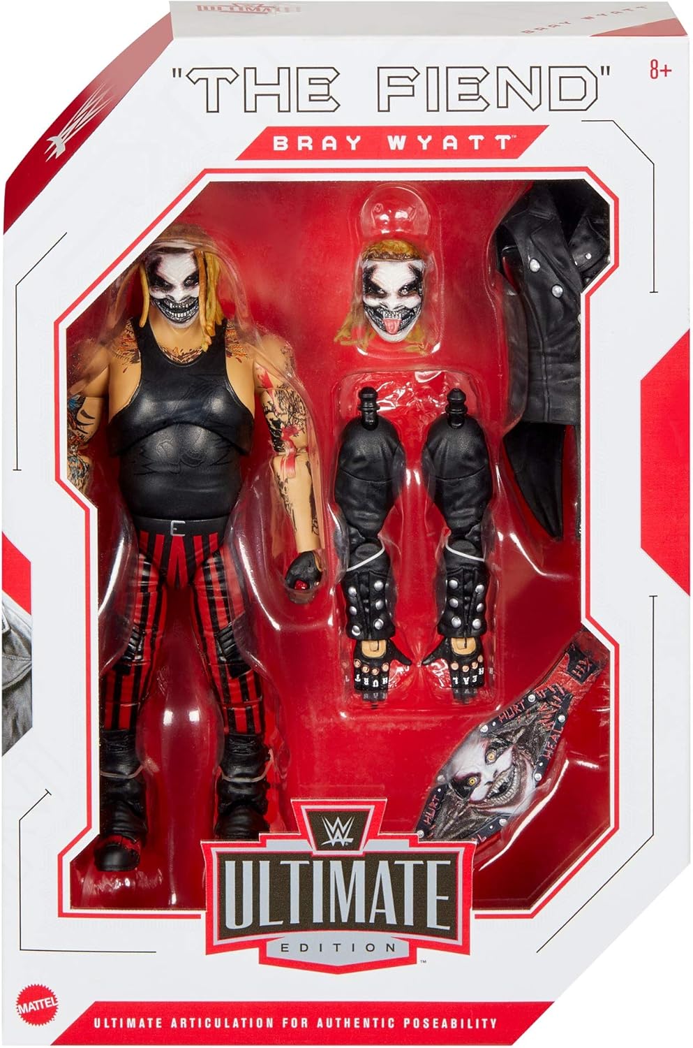 The Fiend Bray Wyatt Action Figure 6 in with Interchangeable Jacket and Extra Head N39196